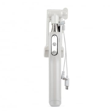 Premium Metal Selfie Stick With Built in Control and Flash