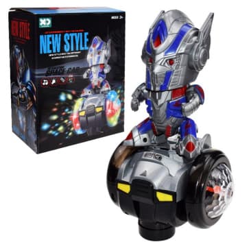 Self Driving Disco Lights Robot Optimus Prime