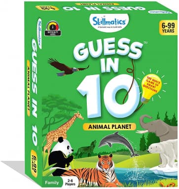 Skillmatics Guess in 10 Animal Planet Card Game