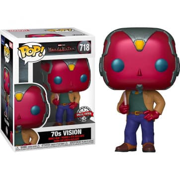 Funko PopWandavision 70s Vision Exclusive #718 Vinyl Figure