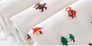 Cute Winter Little Red Riding Hood Christmas Tree Girls Kid Tights Stockings 5 Colors