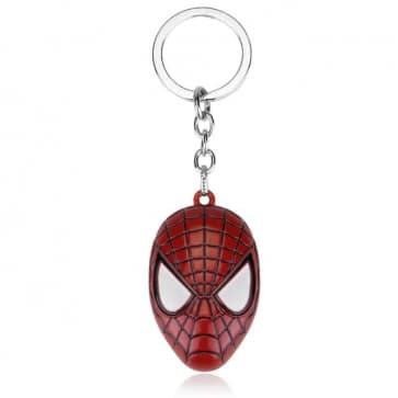 Spider Man Mask Metal Keychain