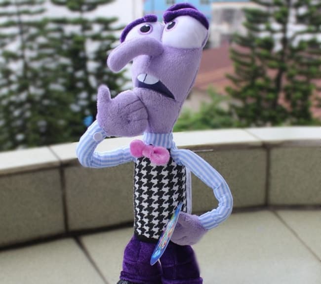 Disney Pixar Inside Out Fear Plush 30cm Stuffed Toy 12 inches | Toy