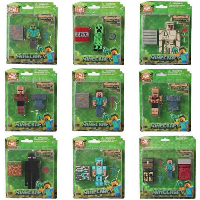 Minecraft Series 1 and Series 2, Complete 8 Pack Collection | Toy Game Shop
