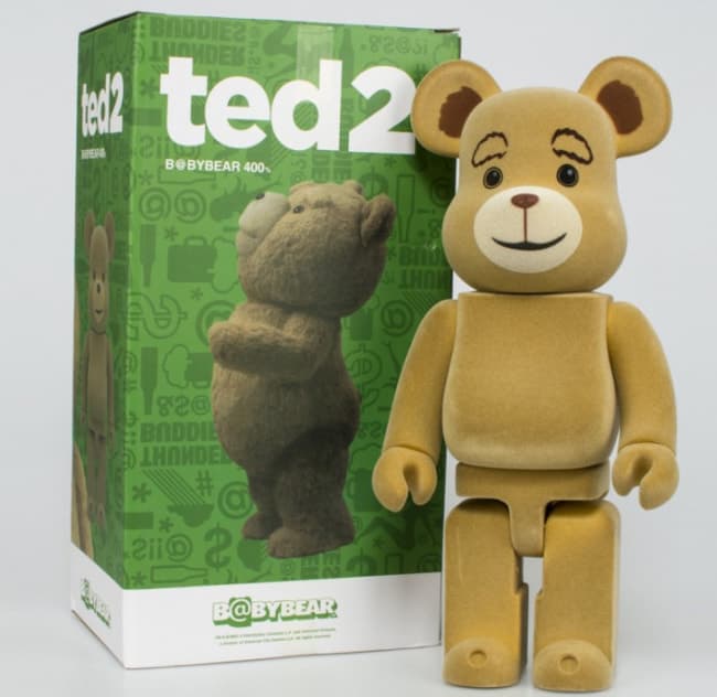 Medicom 2015 Be@rbrick Universal City Studios Ted 2 400% Teddy Flocked Bearbrick 