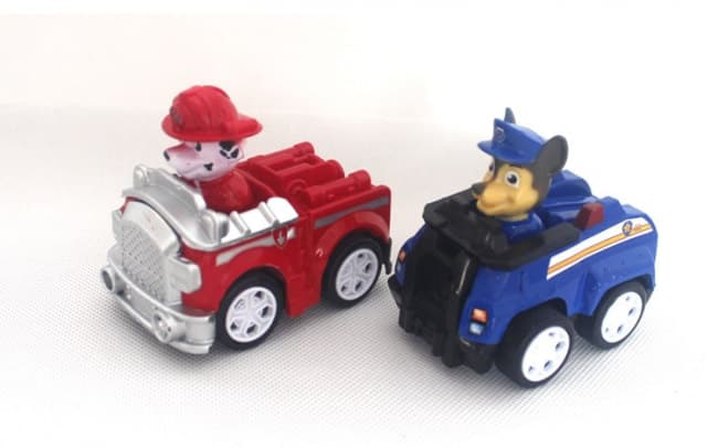 paw patrol figure and vehicle set
