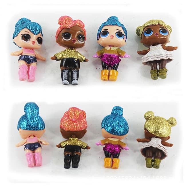 Set Of 8 LOL Surprise Dolls Glitter Series With Accessories Toy Game Shop