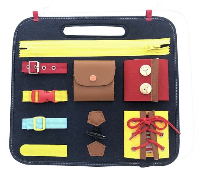 Kids At Home Learning Set Shoe Laces, Zippers, Letters, Buttons Toy