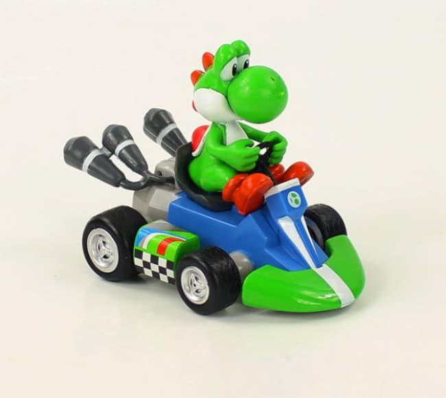 Yoshi Mario Kart Pull Back Racer Toy Game Shop