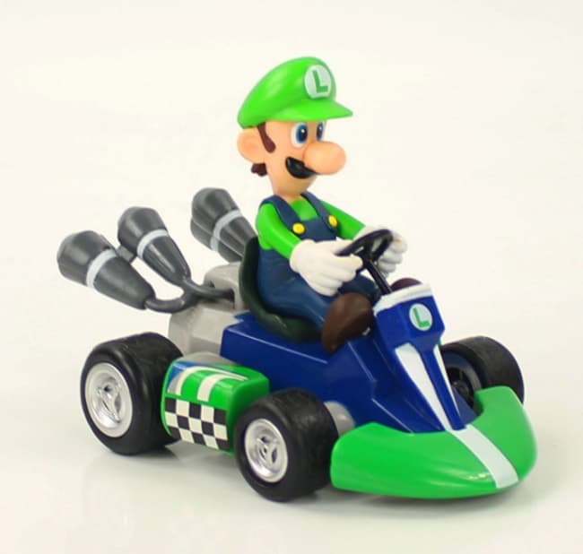 Luigi Mario Kart Pull Back Racer Toy Game Shop 0243
