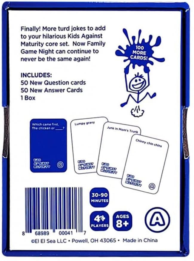 Kids Against Maturity Expansion Pack 1, Card Game for Kids and