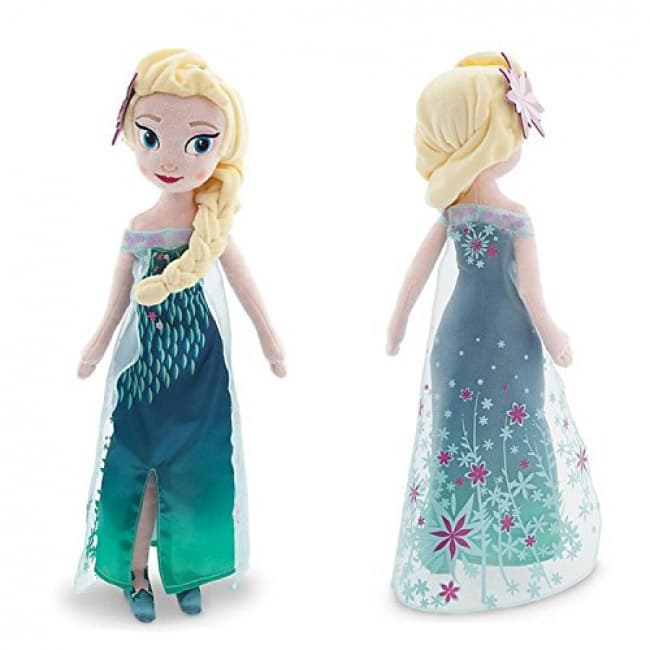 Elsa Plush Doll Frozen Fever Medium 19'' Disney Toy Game Shop