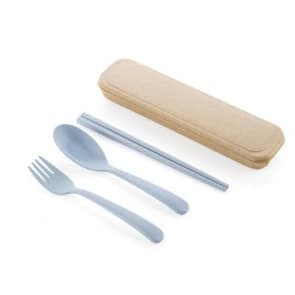 Wheat Straw Creative Tableware - Fork, Spoon and Chopsticks Travel Set