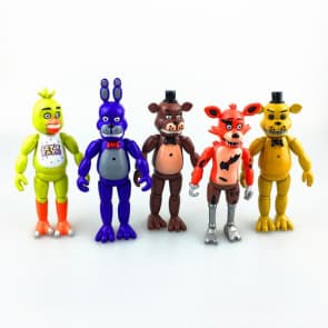 Five Nights at Freddy's Complete 5 pc Action Figures Set Toys