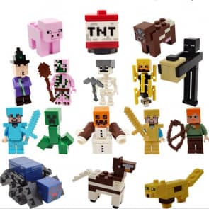 Minecraft 16pc Figures Cake Toppers