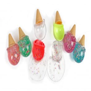 Ice Cream Cone Set Filled With Slime Toy