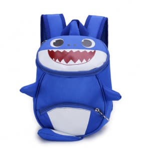 Kids Baby Shark Backpack Schoolbag Rucksack Blue