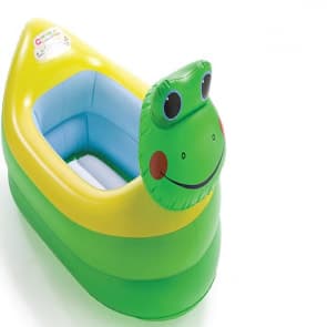 Inflatable Frog Baby Bath Tub Set