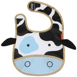 Skip Hop Zoo Tuck-Away Baby Bib Cow