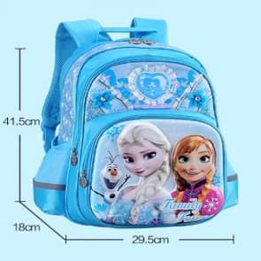 Frozen Elsa and Anna 3D Backpack, Ages 5 to 12, 17 inch