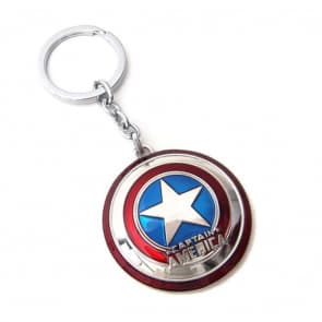 Captain America Shield Metal Keychain