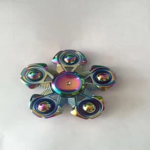 5 Sided Ball Bearing Rainbow Fidget Spinner