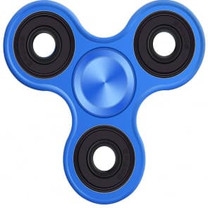 Wewdigi Tri Fidget Spinner Toy Metal Fidget Spintech - Blue