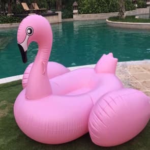 GoFloats Flamingo PartyTube Inflatable Raft, Float In Style 190cm