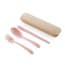 Wheat Straw Creative Tableware - Fork, Spoon and Chopsticks Travel Set