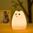 GLIME Children Kids Night Light LED Cat Silicone Toy Nightlight for Baby Nursery Bedrooms 8 Colors