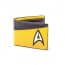 Star Trek Wallet Command Badge Patch Bi-Fold Wallet (Yellow)