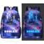 Roblox Glow in the Dark Galaxy Rucksack Backpack Schoolbag