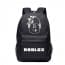Roblox Standard Face Black Rucksack Backpack Schoolbag