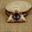 HeyTech Solid Metal Triangle Golden Chinese Seal Fidget Spinner