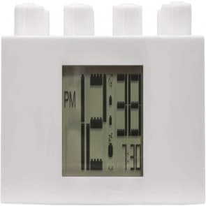 Lego White Brick Light Up Alarm Clock