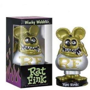 Rat Fink Gold Metallic Wacky Wobbler