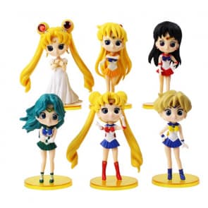 Q Pocket Sailor Moon 6pc Figure Set