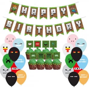Minecraft Birthday Party Decoration Mega Pack Theme
