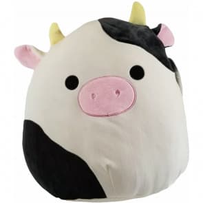 Squishmallows Connor Black and White Cow Farm Squad 12 Inches Plush Toy