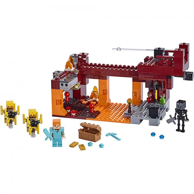 Minecraft The Blaze Bridge Brick Building Kit Toy Game Shop