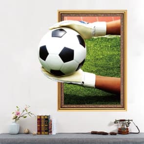 3D Trick Art Wall Sticker Football Soccer Ball