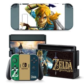 Link Zelda Breath of the Wild Decal Set for Nintendo Switch