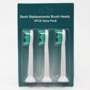 Pack of 3 Toothbrush Replacement Brush Heads for Philips Sonicare Proresults HX6013
