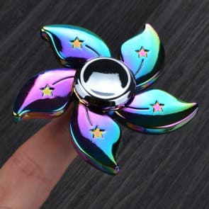 Flower Shape Rainbow Fidget Spinner