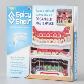 Spicy Shelf Patented Spice Rack and Stackable Organizer