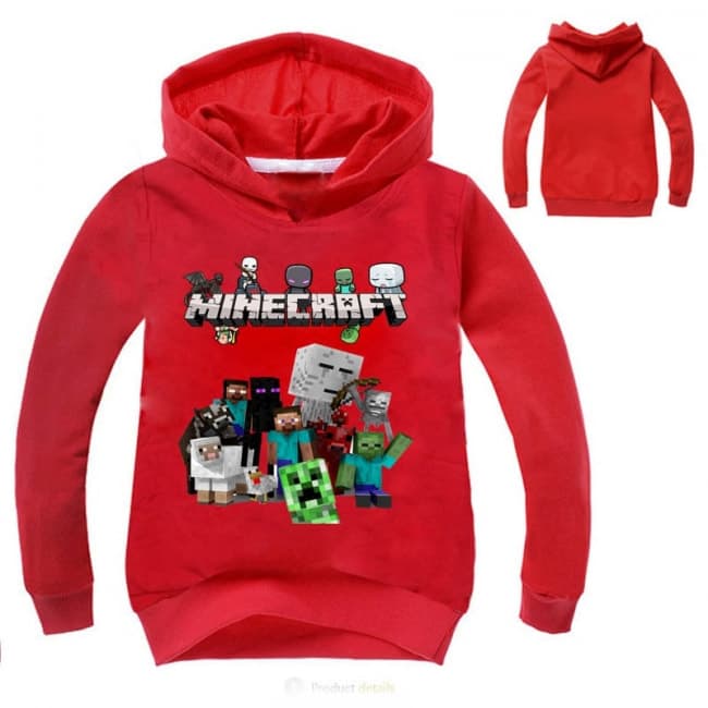 Minecraft Hoodie Hooded Sweatshirt Toy Game Shop
