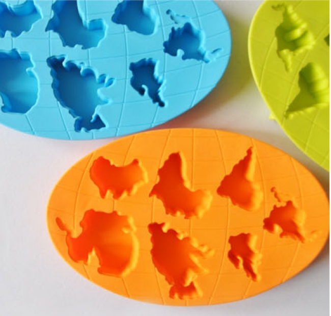World Atlas Map Continent Ice Cube Tray | Toy Game Shop