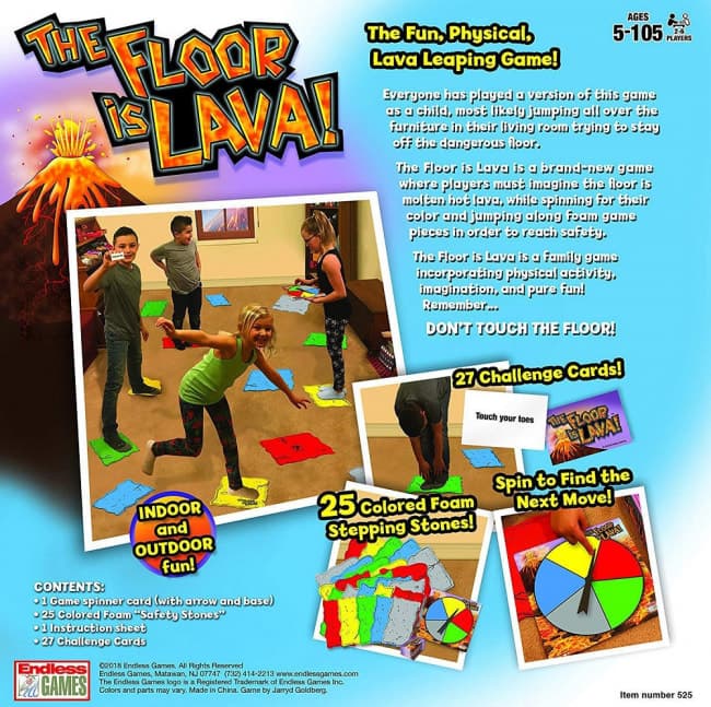 The Floor is Lava! Interactive Board Game for Kids and Adults Toy