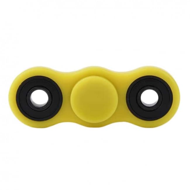 black and blue fidget spinner