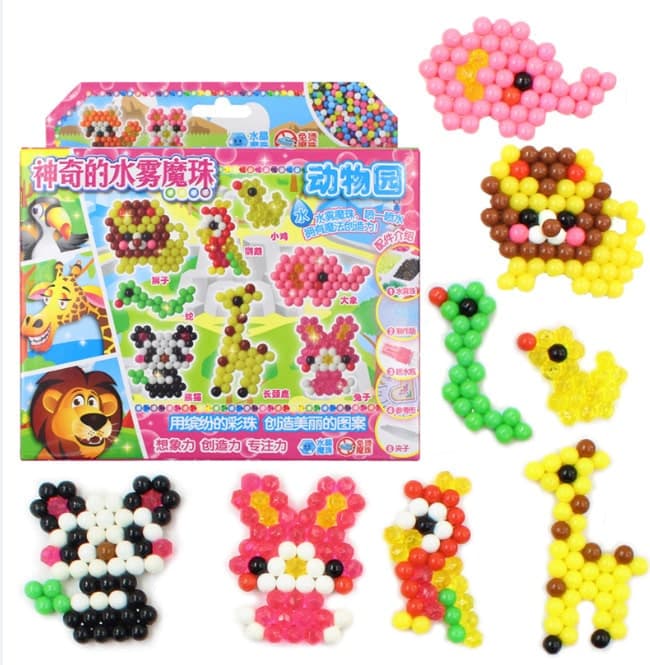 Water Bead Art Creator Set Zoo Animals Toy Game Shop